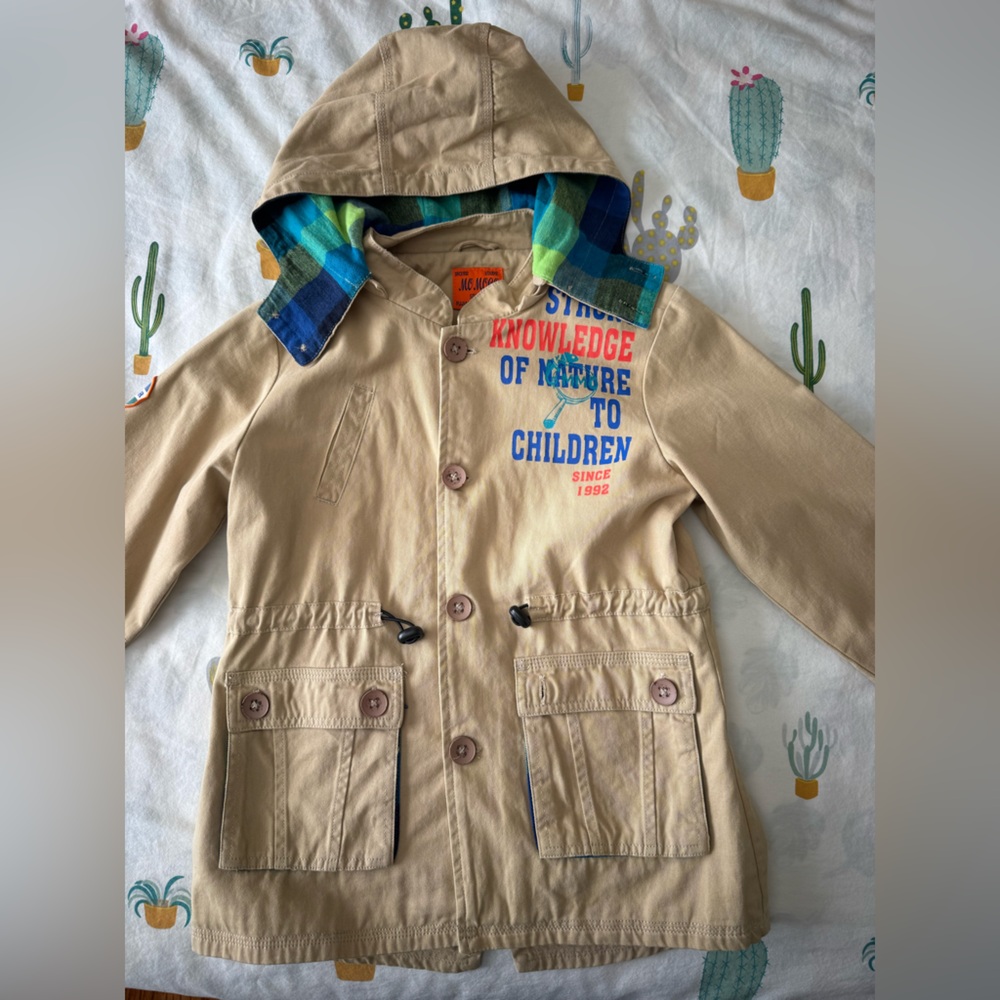 Kid Beige Outdoor Jacket by MOMOCO